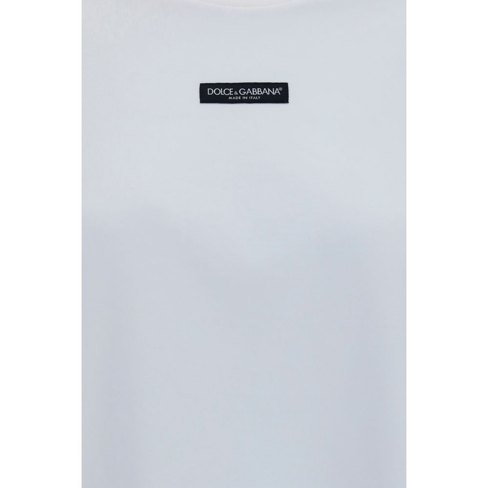 Dolce & Gabbana White Cotton T-Shirt