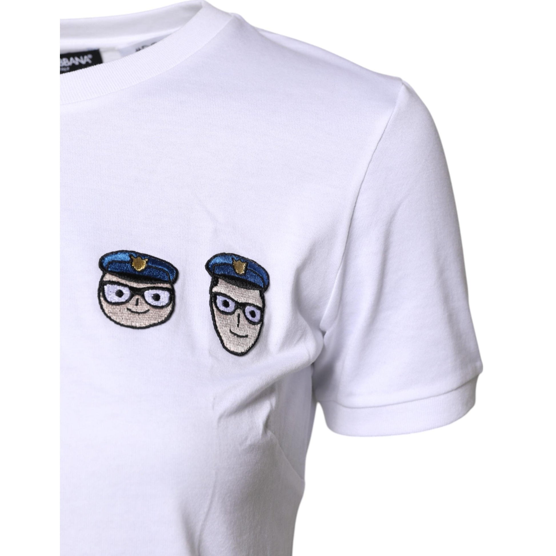Dolce & Gabbana White #DGFamily Cotton Crew Neck T-shirt