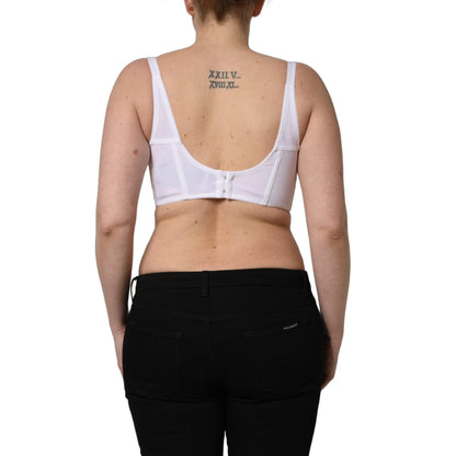Dolce & Gabbana White Pearls Beaded Corset Bustier Crop Top