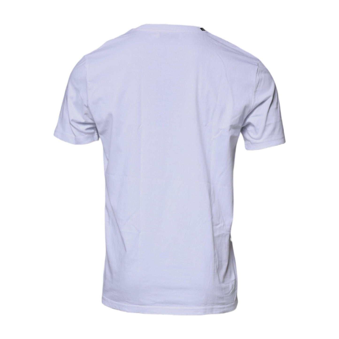 Dolce & Gabbana White Red Leopard Cotton Crew Neck T-shirt