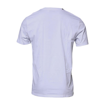 Dolce & Gabbana White Red Leopard Cotton Crew Neck T-shirt