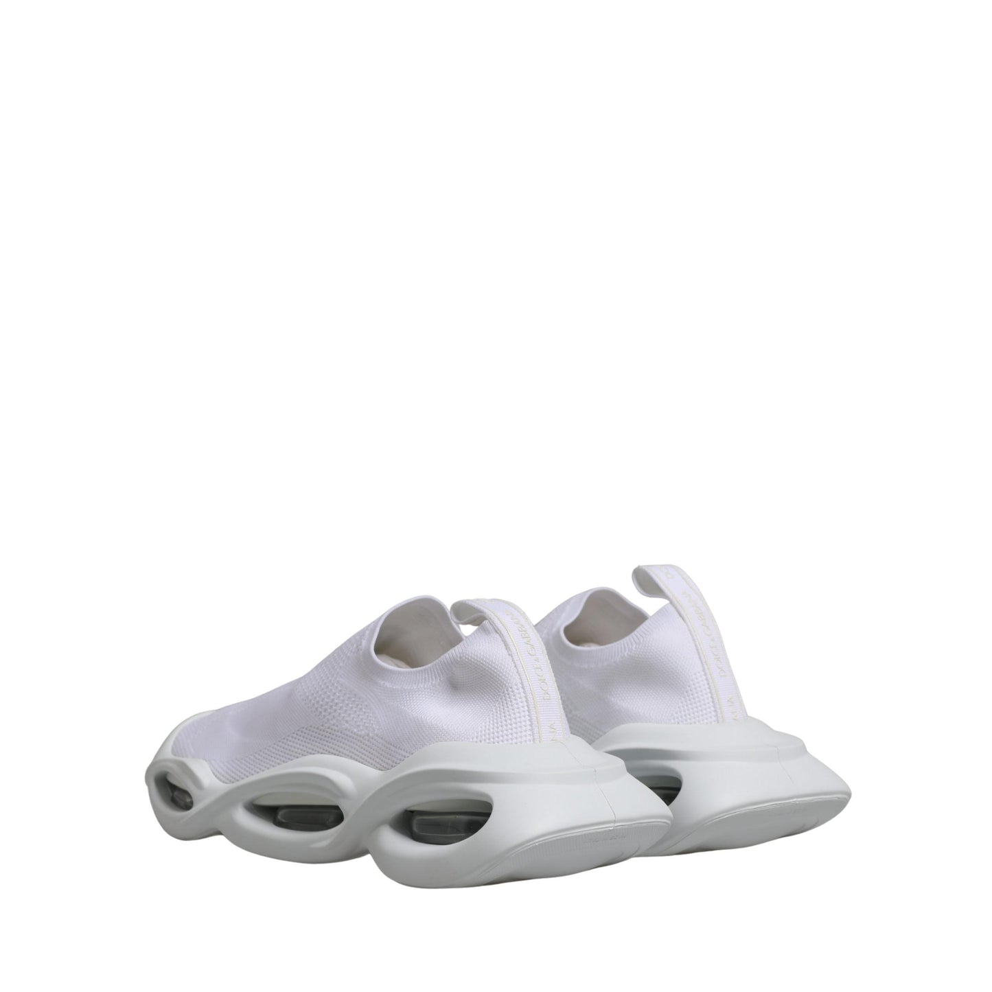 Dolce & Gabbana White Slip On Wave Low Top Sneakers Shoes