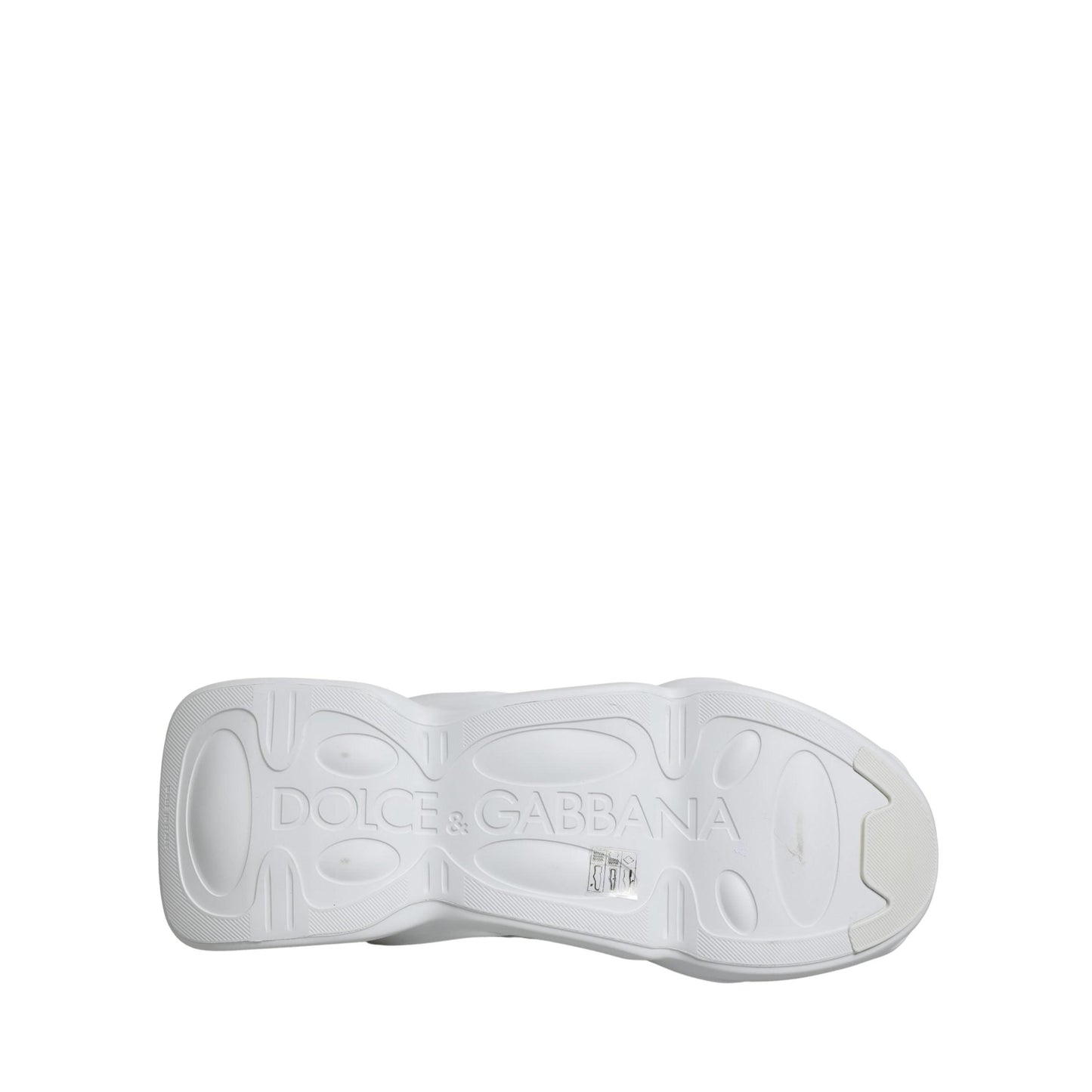 Dolce & Gabbana White Slip On Wave Low Top Sneakers Shoes