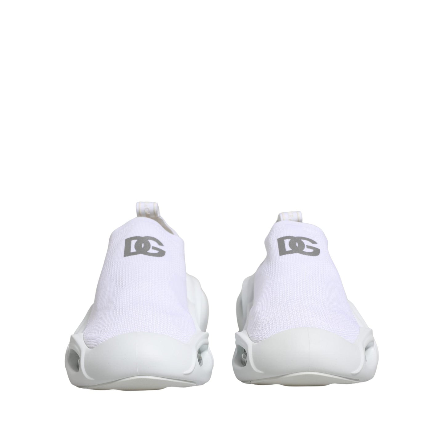 Dolce & Gabbana White Slip On Wave Low Top Sneakers Shoes