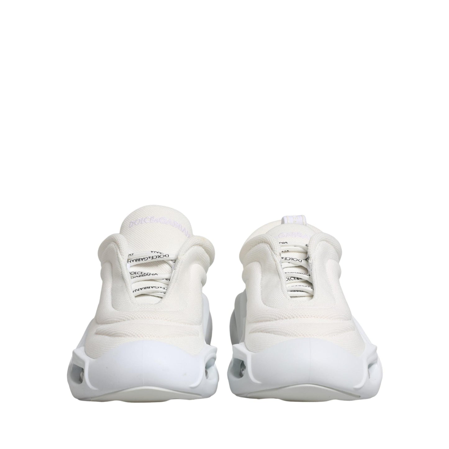 Dolce & Gabbana White Slip On Wave Low Top Sneakers Shoes
