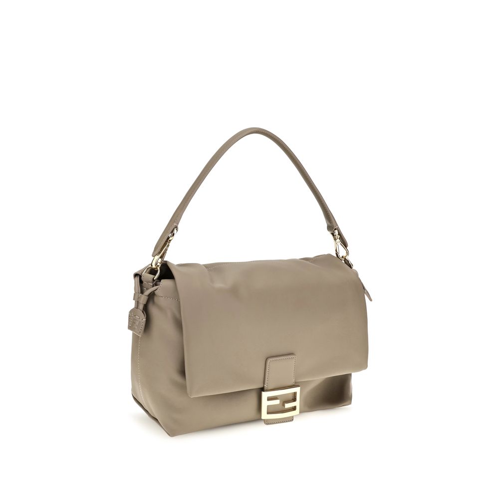 Fendi Beige Calf Leather Bos Taurus Shoulder Bag