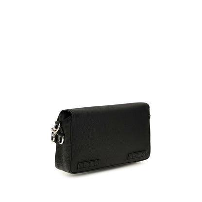 Fendi Black Calf Leather Bos Taurus Shoulder Bag