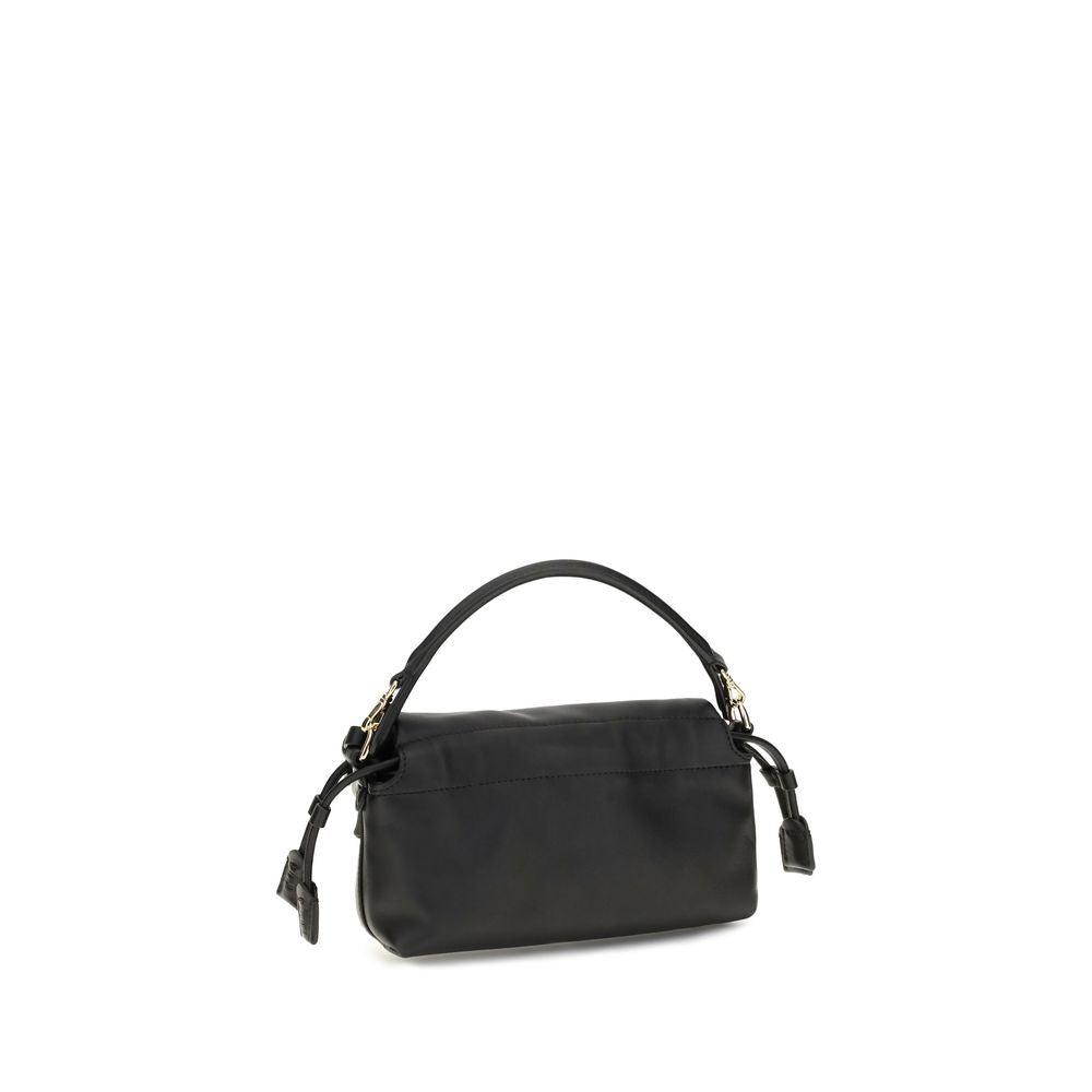 Fendi Black Lamb Ovis Aries Aries Shoulder Bag