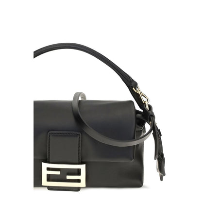 Fendi Black Lamb Ovis Aries Aries Shoulder Bag