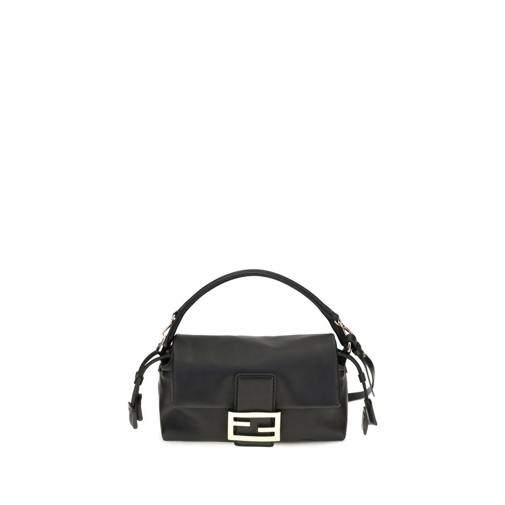 Fendi Black Lamb Ovis Aries Aries Shoulder Bag