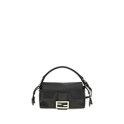 Fendi Black Lamb Ovis Aries Aries Shoulder Bag