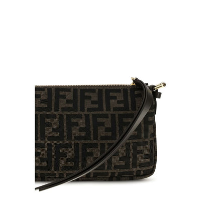 Fendi Brown Polyester Shoulder Bag