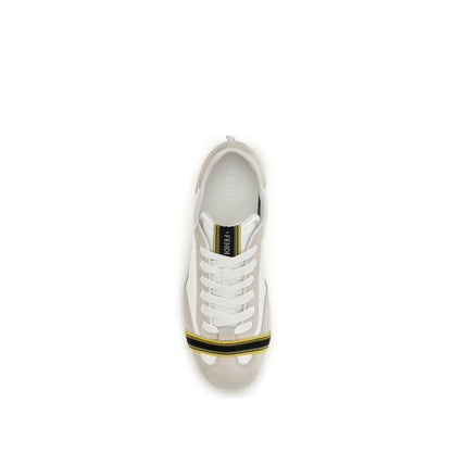 Fendi Gray Fabric Athletic Sneakers