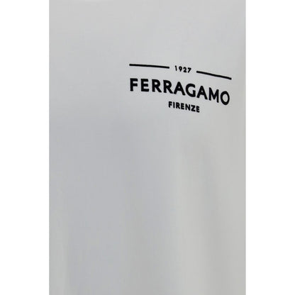 Ferragamo White Cotton T-Shirt