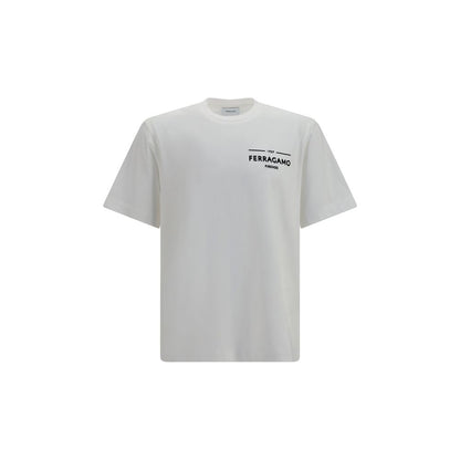 Ferragamo White Cotton T-Shirt