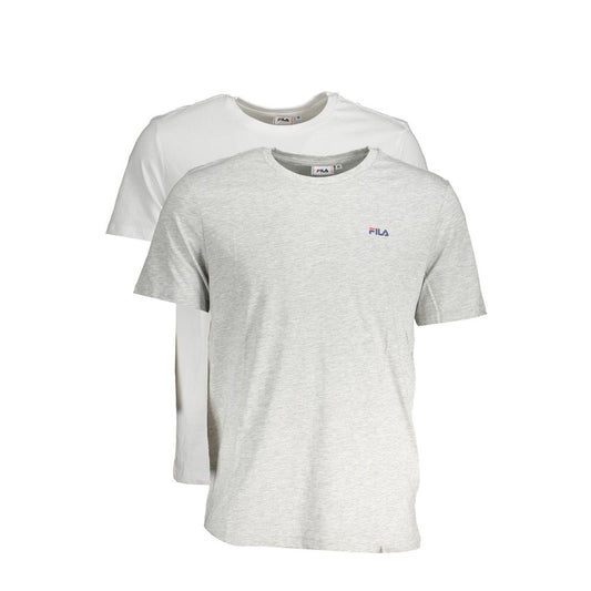 Fila Gray Cotton T-Shirt