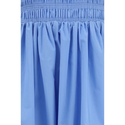 Ganni Blue Cotton Casual Dress