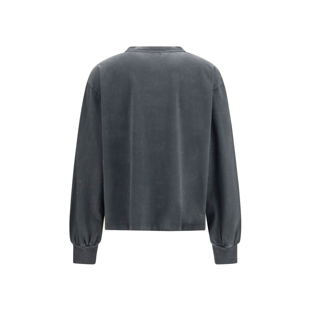Ganni Gray Cotton Sweatshirt