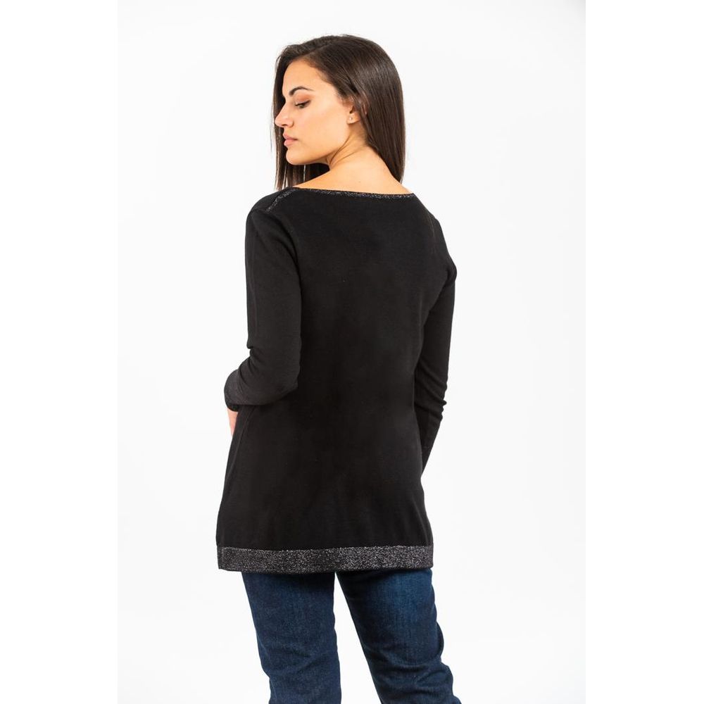 Gas Black Cashmere Sweater