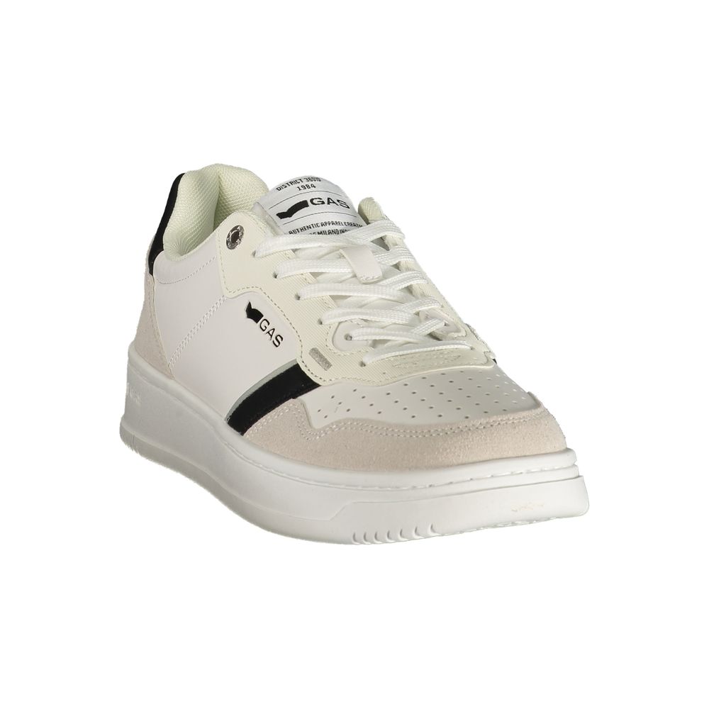 Gas White Polyurethane Men Sneaker