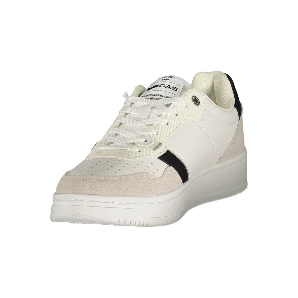 Gas White Polyurethane Men Sneaker