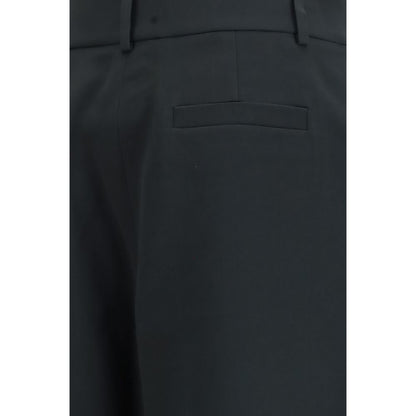 Giorgio Armani Black Silk Casual Pants