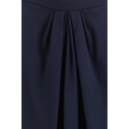 Giorgio Armani Blue Silk Long Skirt