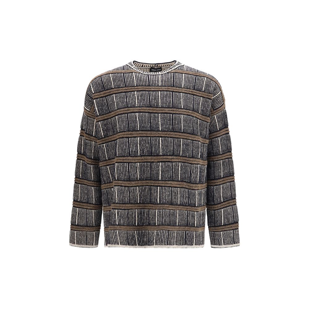 Giorgio Armani Blue Silk Sweatshirt