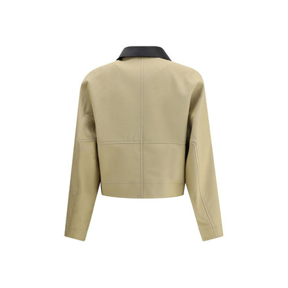 Givenchy Beige Cotton Leather Jacket