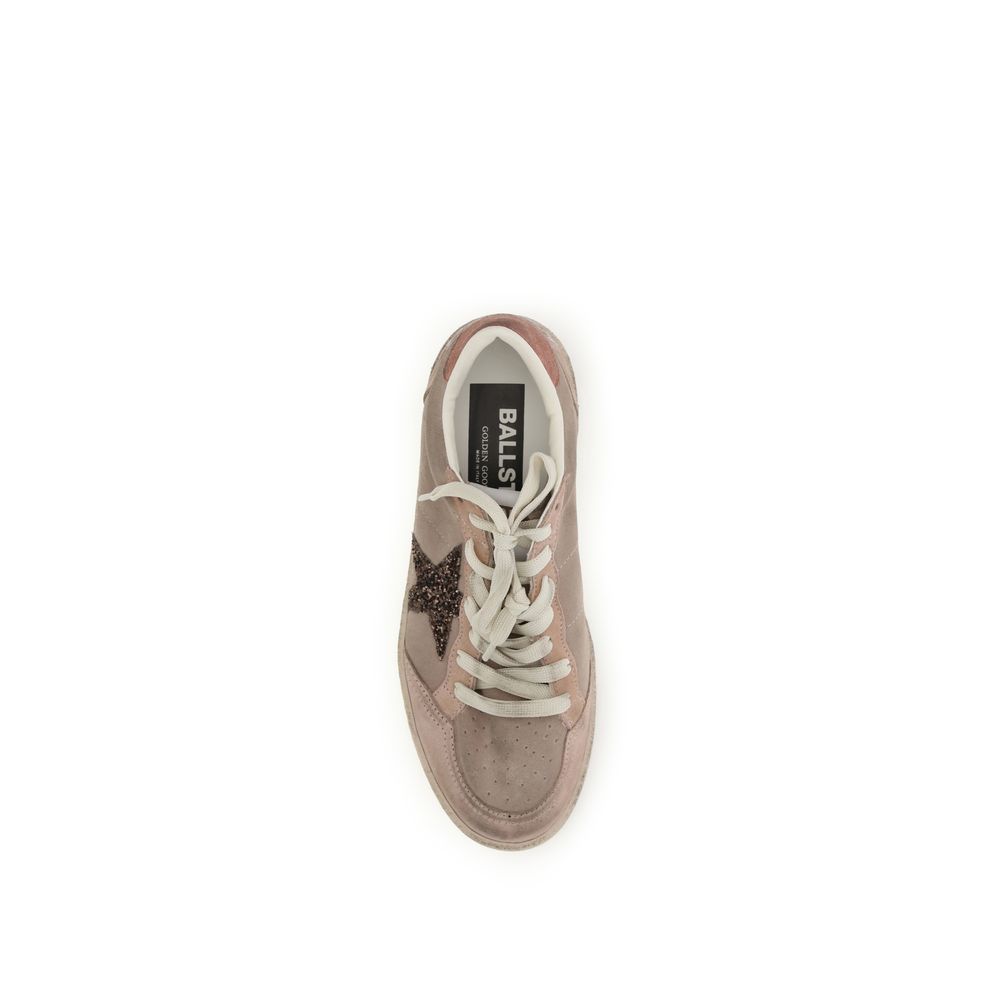 Golden Goose Beige Calf Leather Bos Taurus Low Top Sneakers