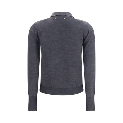 Golden Goose Gray Wool Oves Aries Shirt