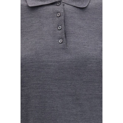 Golden Goose Gray Wool Oves Aries Shirt
