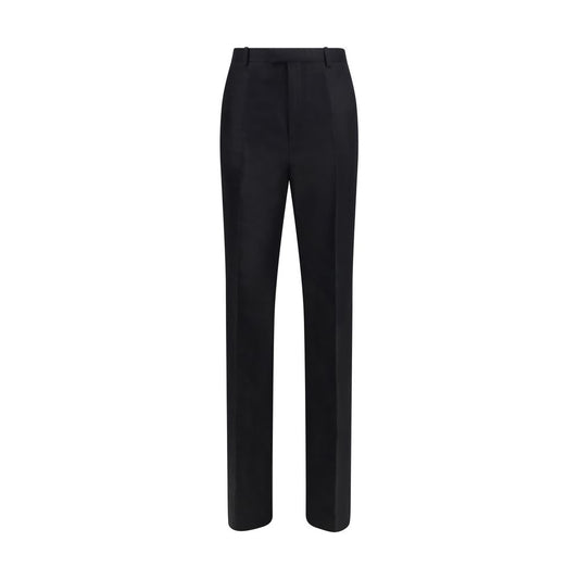 Gucci Black Silk Dress Pants