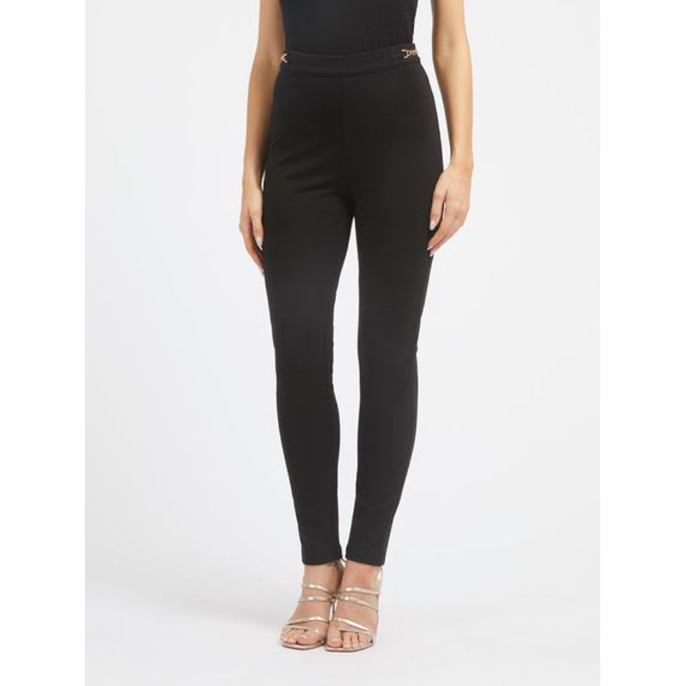 Guess Black Viscose Casual Pants
