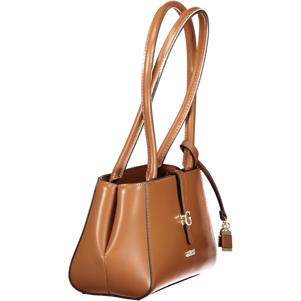 Guess Jeans Marrone Poliuretano Female Handbag