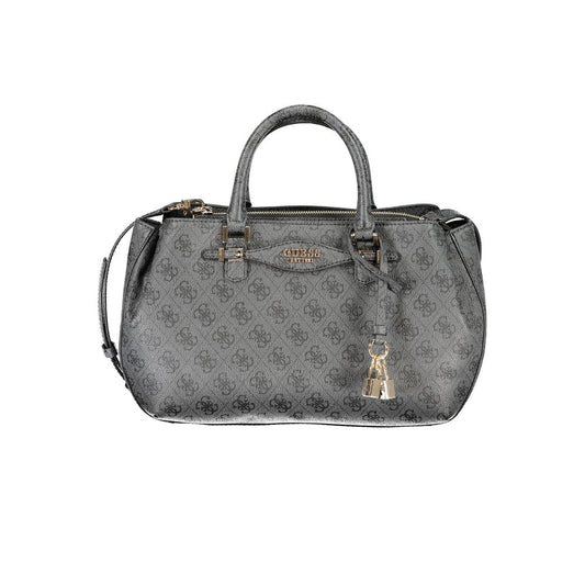 Guess Jeans Nero Poliuretano Women Handbag