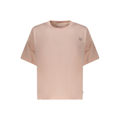 Guess Jeans Pink Cotton Women T-Shirt