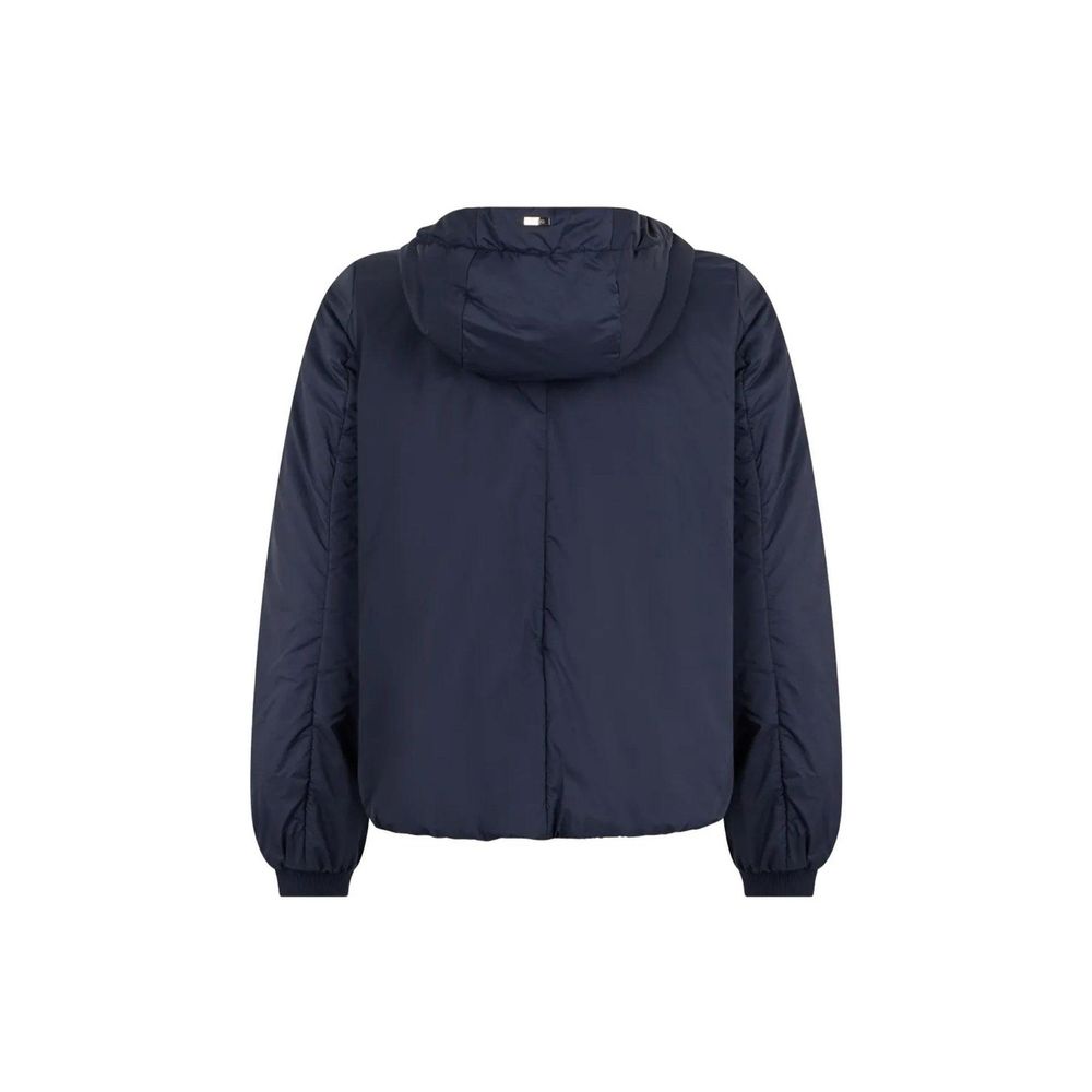 Herno Blue Polyamide Full-Length Jacket
