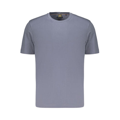 Hugo Boss Blu Cotton Uomo T-Shirt