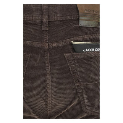 Jacob Cohen Brown Cotton Casual Pants