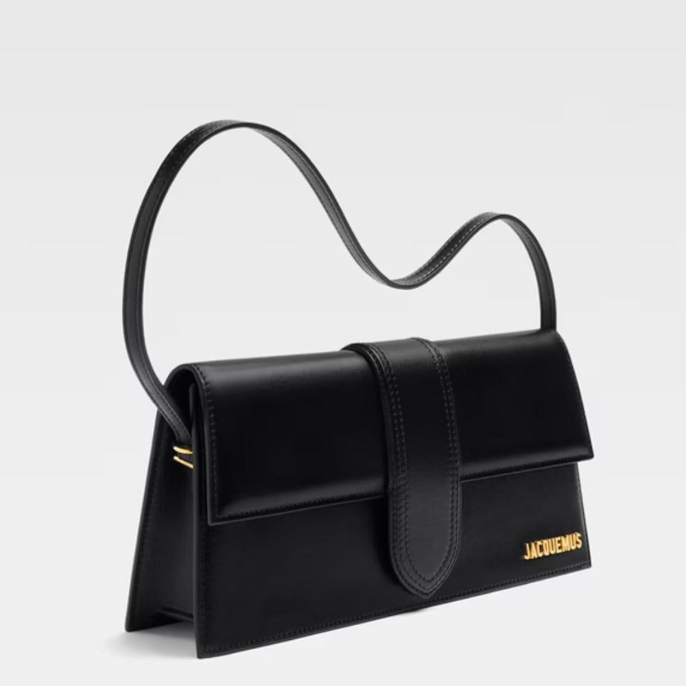 Jacquemus Black leather Le Bambino Long bag