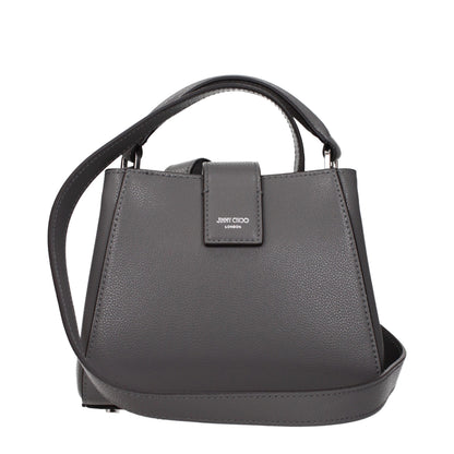 Jimmy Choo Gray Leather Handbag