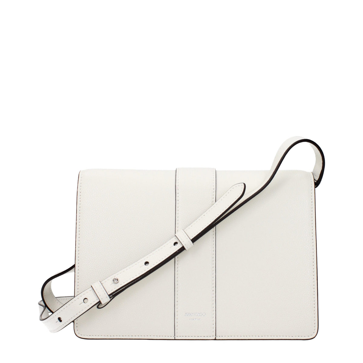 Jimmy Choo White Leather Crossbody Bag