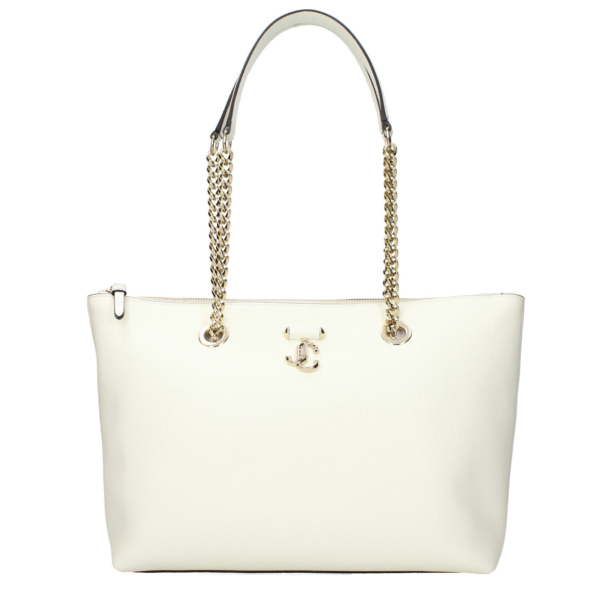 Jimmy Choo White Leather Shoulder Bag