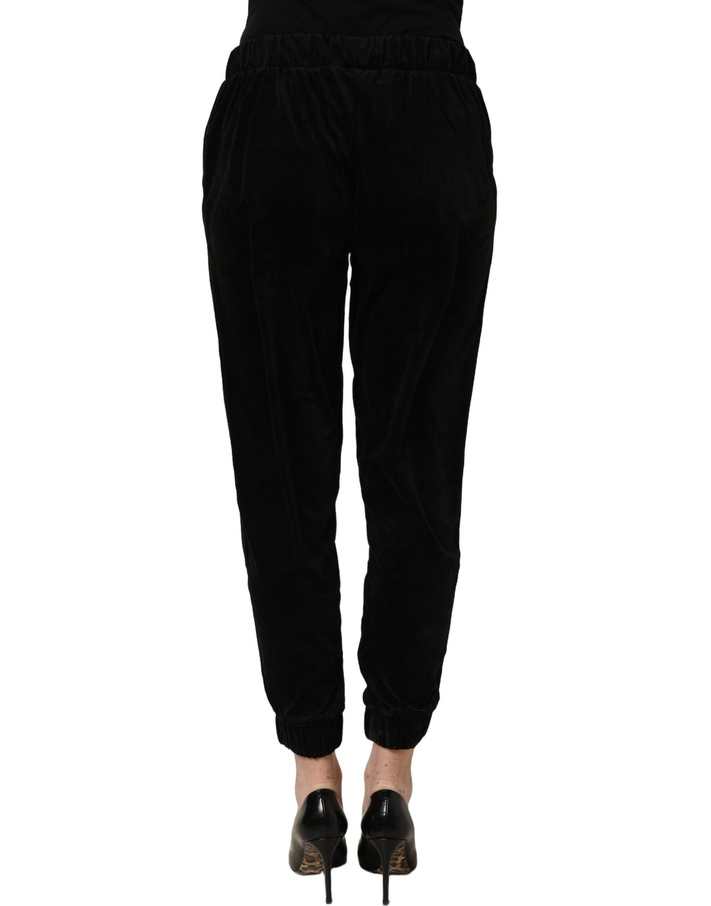 Juicy Couture Dark Gray Mid Waist Tapered Cropped Trouser Pants