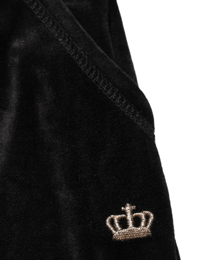 Juicy Couture Dark Gray Mid Waist Tapered Cropped Trouser Pants