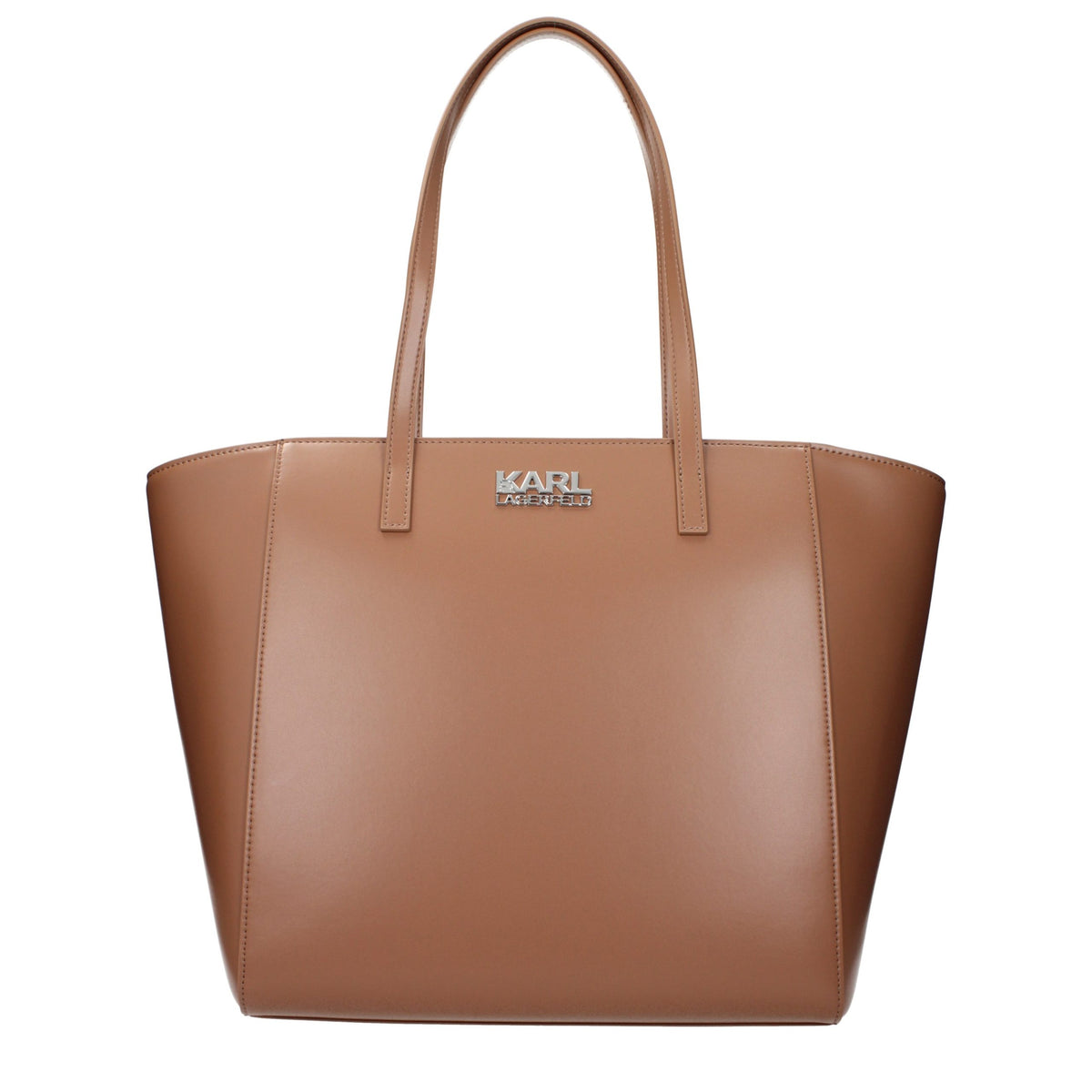 Karl Lagerfeld Brown Polyethylene Shoulder Bag