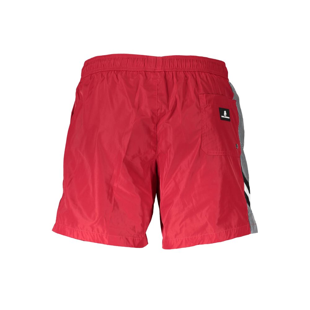 Karl Lagerfeld Rosso Polyester Men's Beachwear Boxer