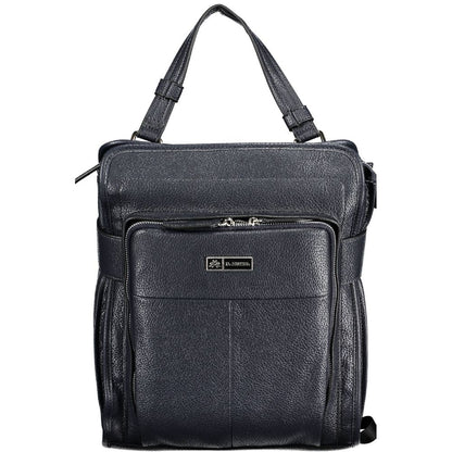 La Martina Blue Polyurethane Women Backpack
