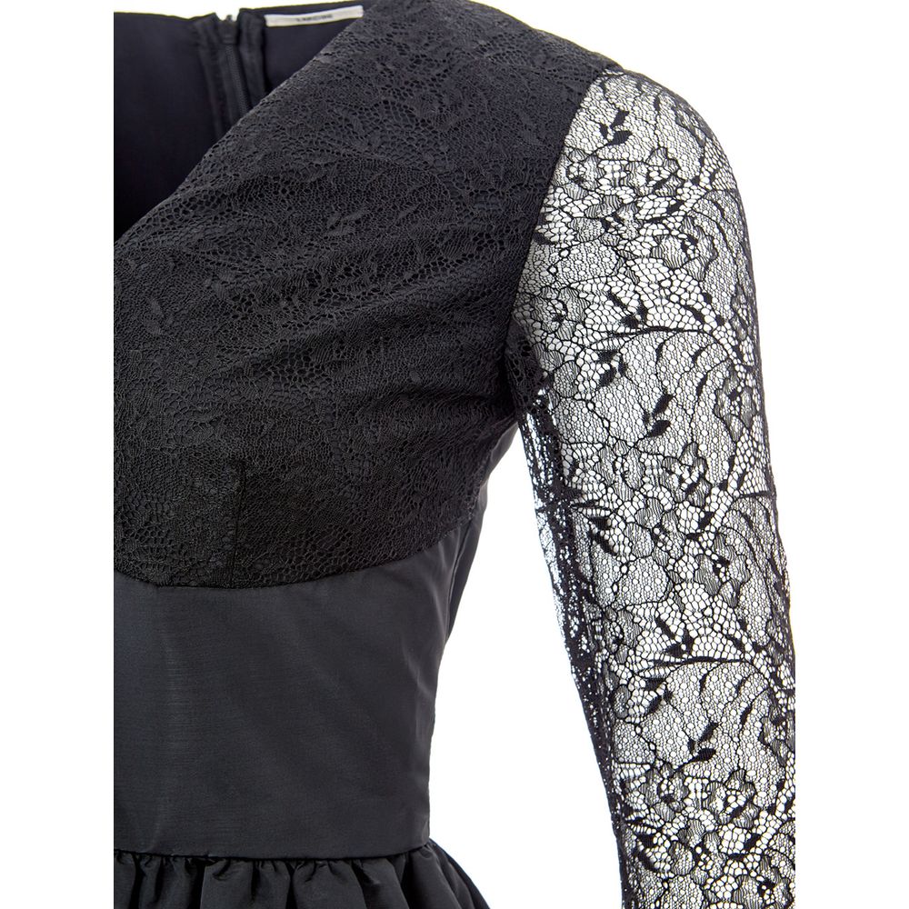 Lardini Black Polyester Cocktail Dress